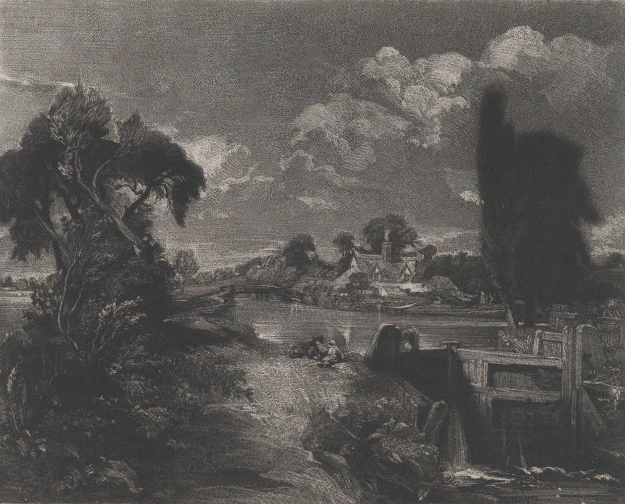 Lukko Stourissa, 1830. tekijältä David Lucas