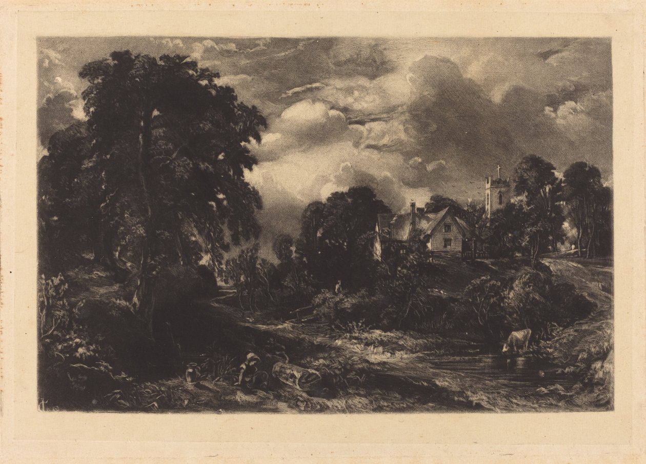 Gleben maatila (b) tekijältä David Lucas after John Constable
