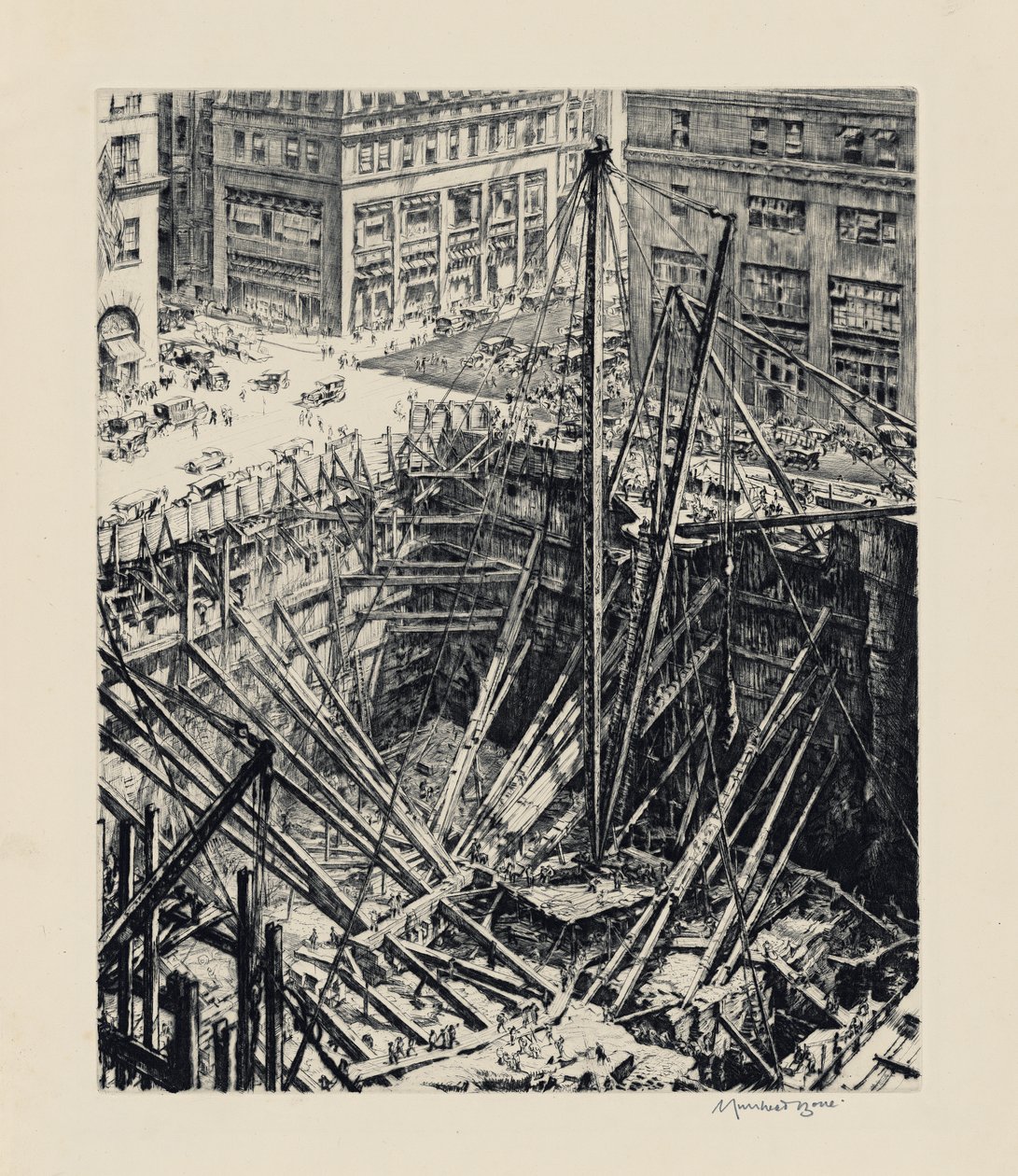 Manhattanin kaivaukset tekijältä David Muirhead Bone