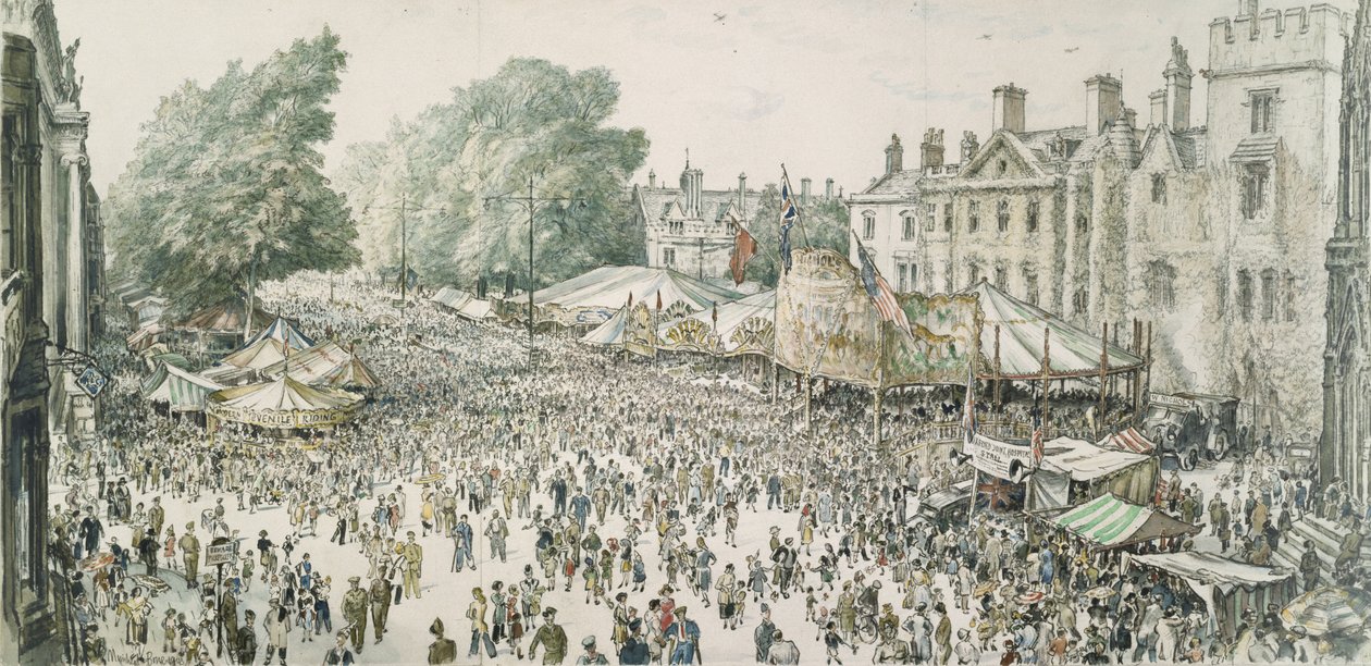St. Giles Fair, Oxford tekijältä David Muirhead Bone