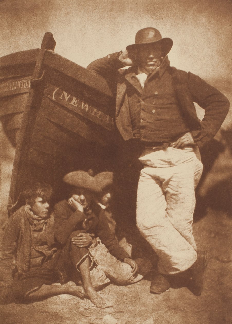 James Linton ja Three Boys, Newhaven tekijältä David Octavius Hill