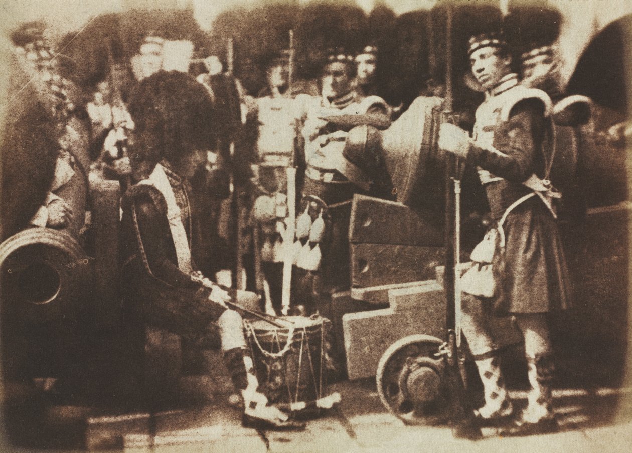 Scots Guards Edinburghin linnassa tekijältä David Octavius Hill