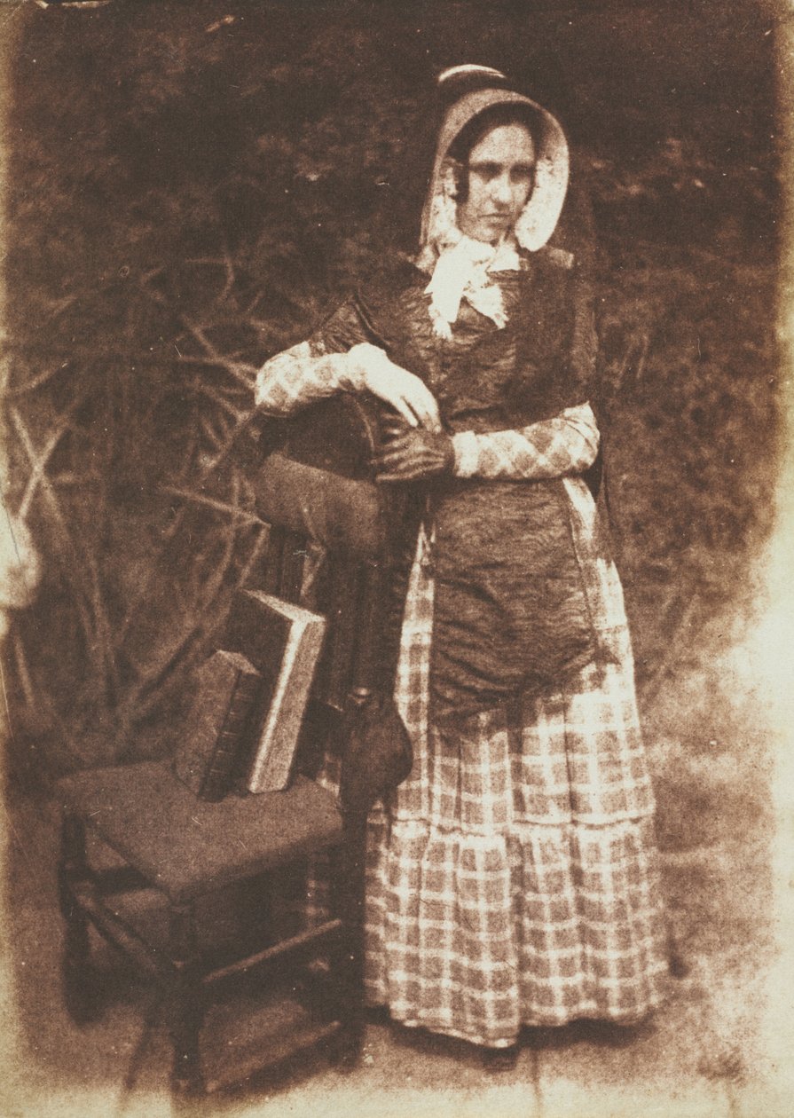 Tuntematon nainen, n. 1844. tekijältä David Octavius Hill