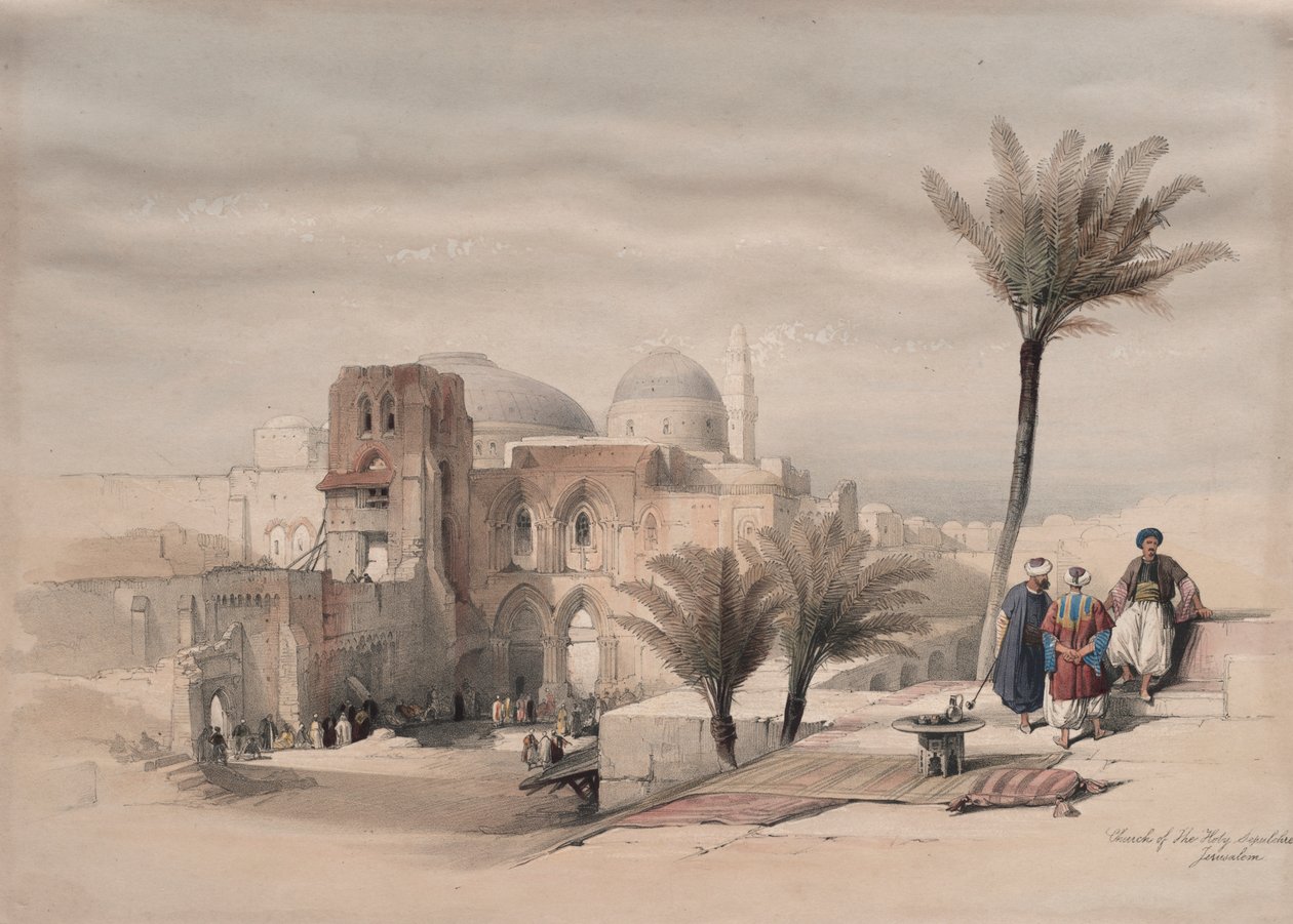 Pyhän haudan kirkko, Jerusalem tekijältä David Roberts