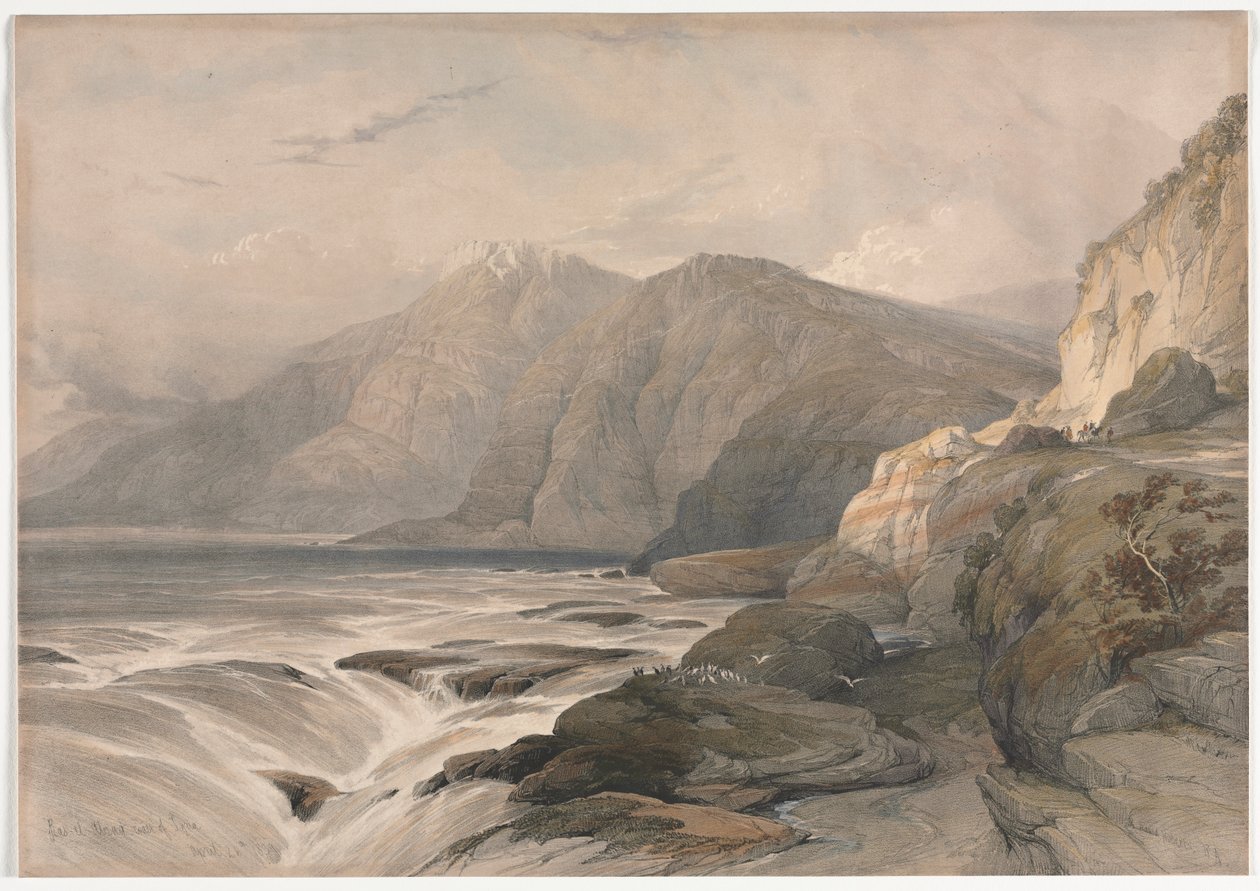 Syyrian rannikko, 1839. tekijältä David Roberts