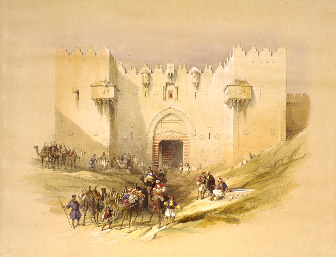 Damaskuksen portti, Jerusalem tekijältä David Roberts