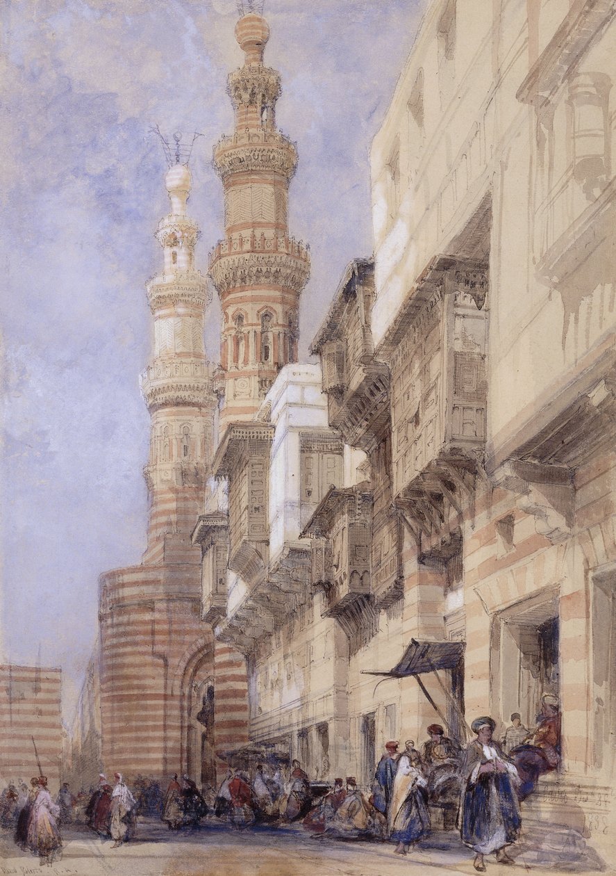 Metwaleyn portti, Kairo, 1838 tekijältä David Roberts