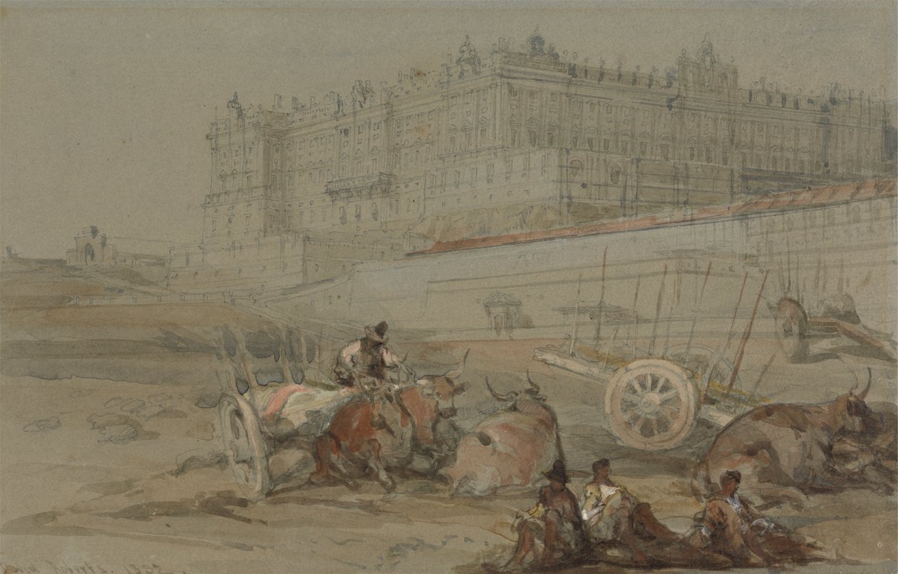 Kuninkaallinen palatsi, Madrid, 1832 tekijältä David Roberts