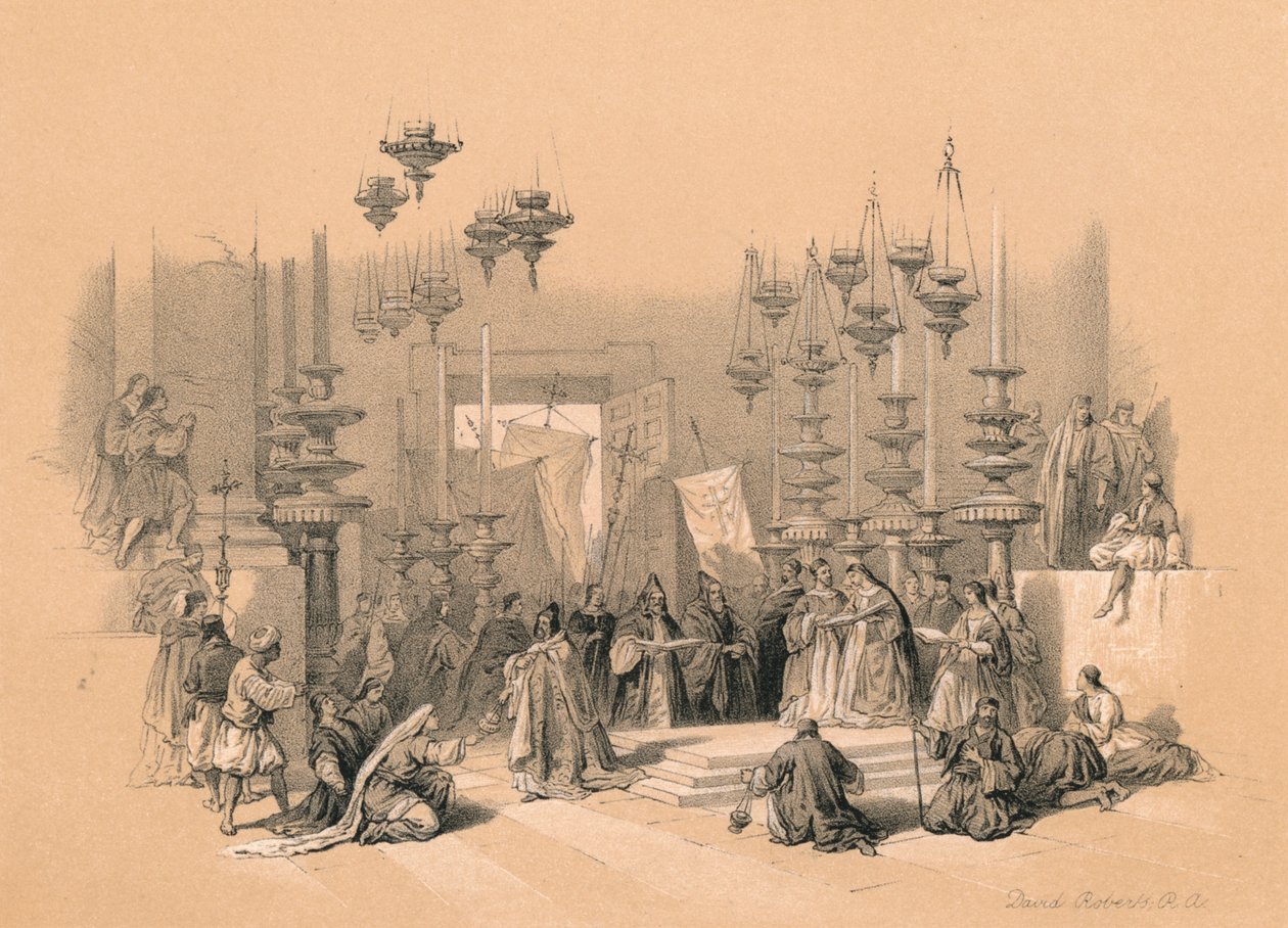 Unctionin kivi, 1855 tekijältä David Roberts