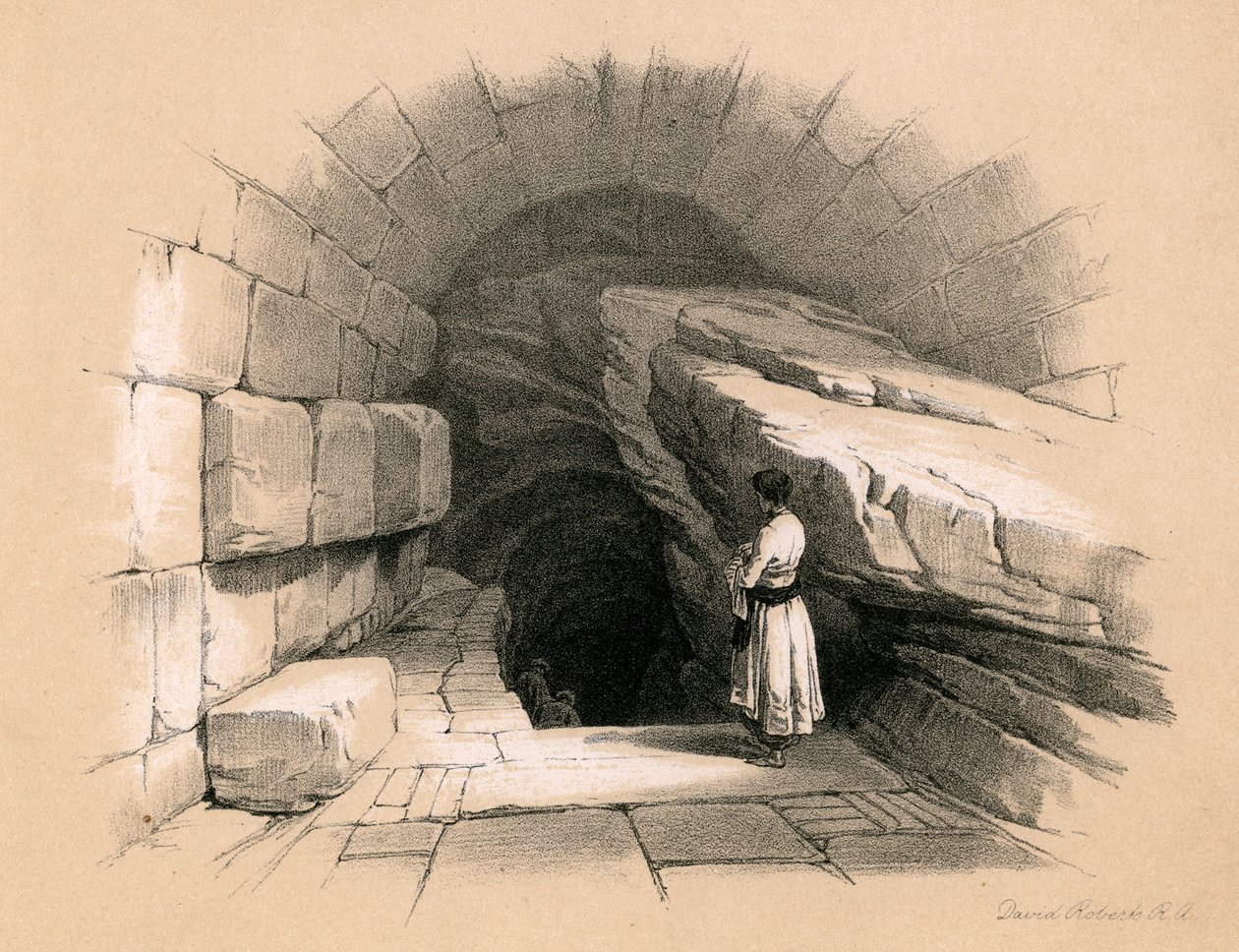 Siloamin ylempi lähde, 1855. tekijältä David Roberts
