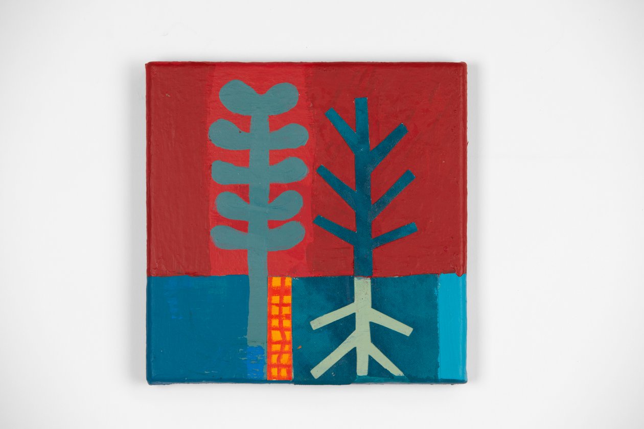 Wild Fire, 2021 (maali ja kollaasi) tekijältä David Shillinglaw