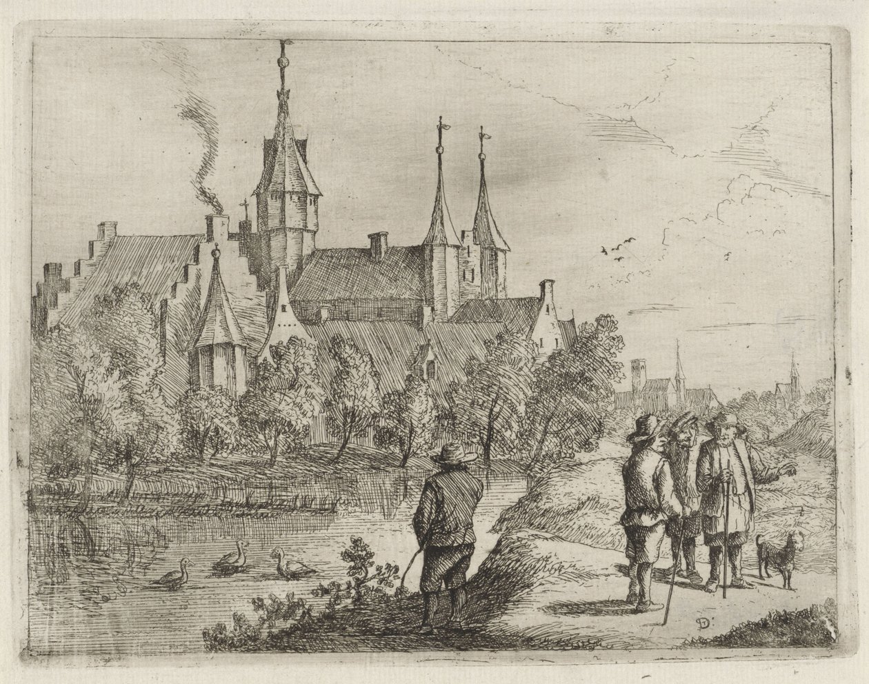 Linna veden päällä tekijältä David Teniers (II)