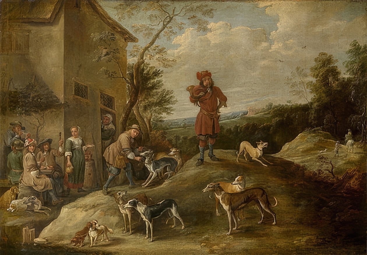 Lepäävä metsästäjä tekijältä David Teniers the Elder