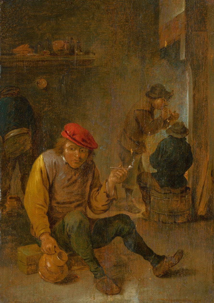 Tupakoitsija, c. 1650. tekijältä David Teniers the Younger