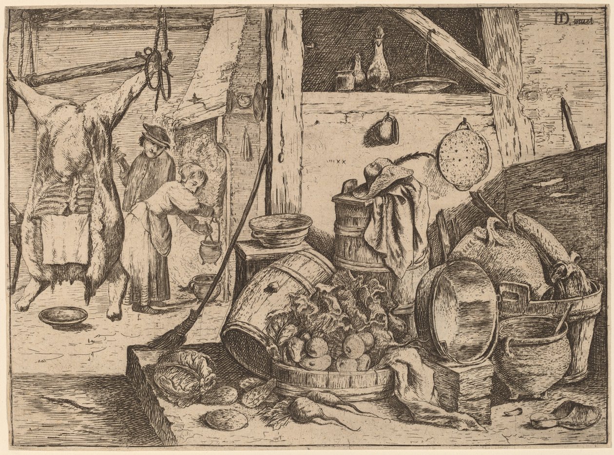 Keittiön sisustus tekijältä David Teniers the Younger