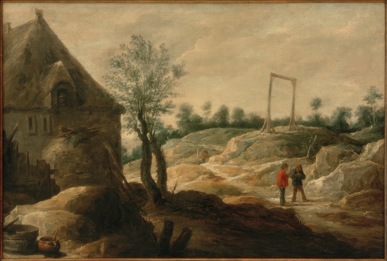 Maisema ja maalaistalo tekijältä David Teniers the Younger