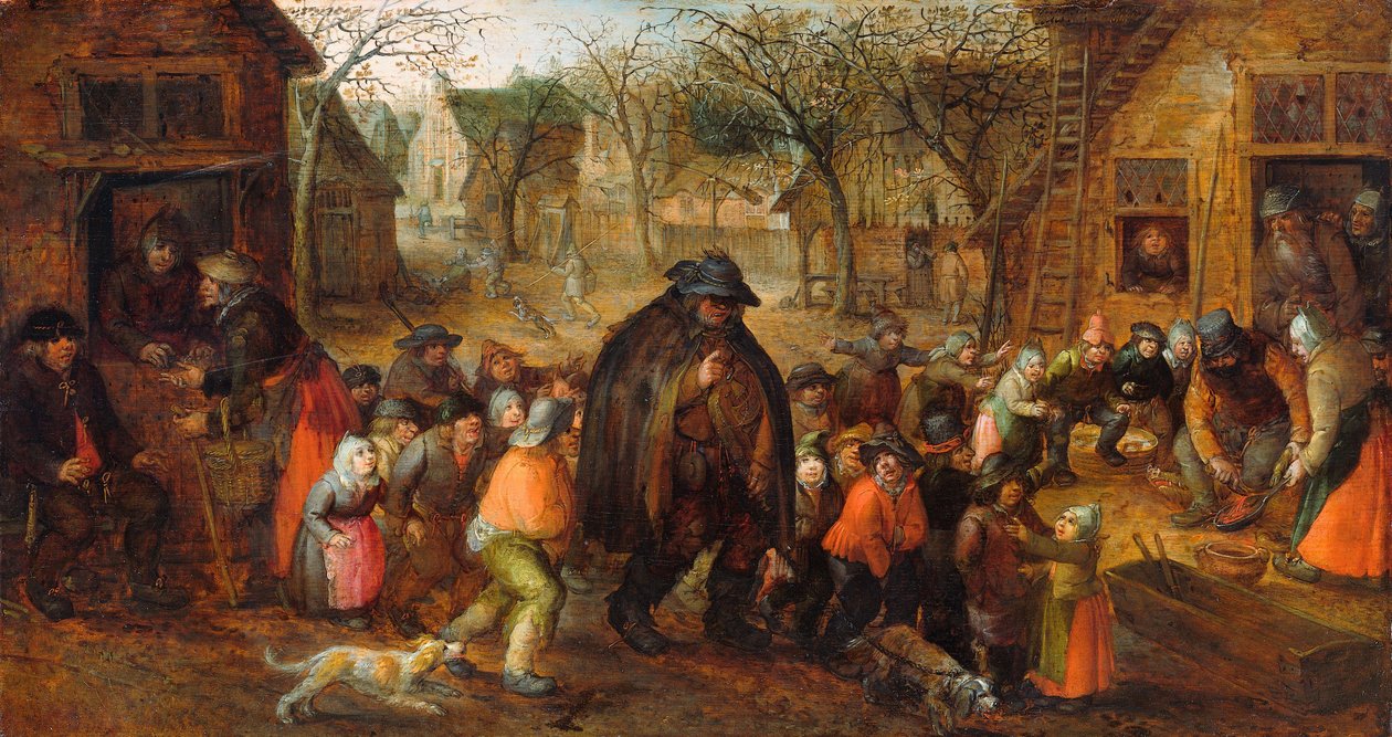 Blind Hurdy-Gurdy Player tekijältä David Vinckboons (I)