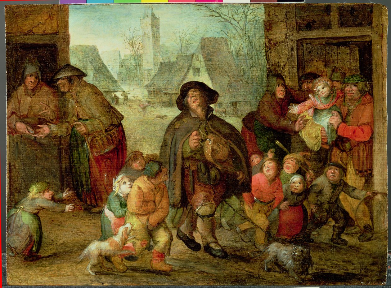 Blind Hurdy Gurdy Player tekijältä David Vinckboons