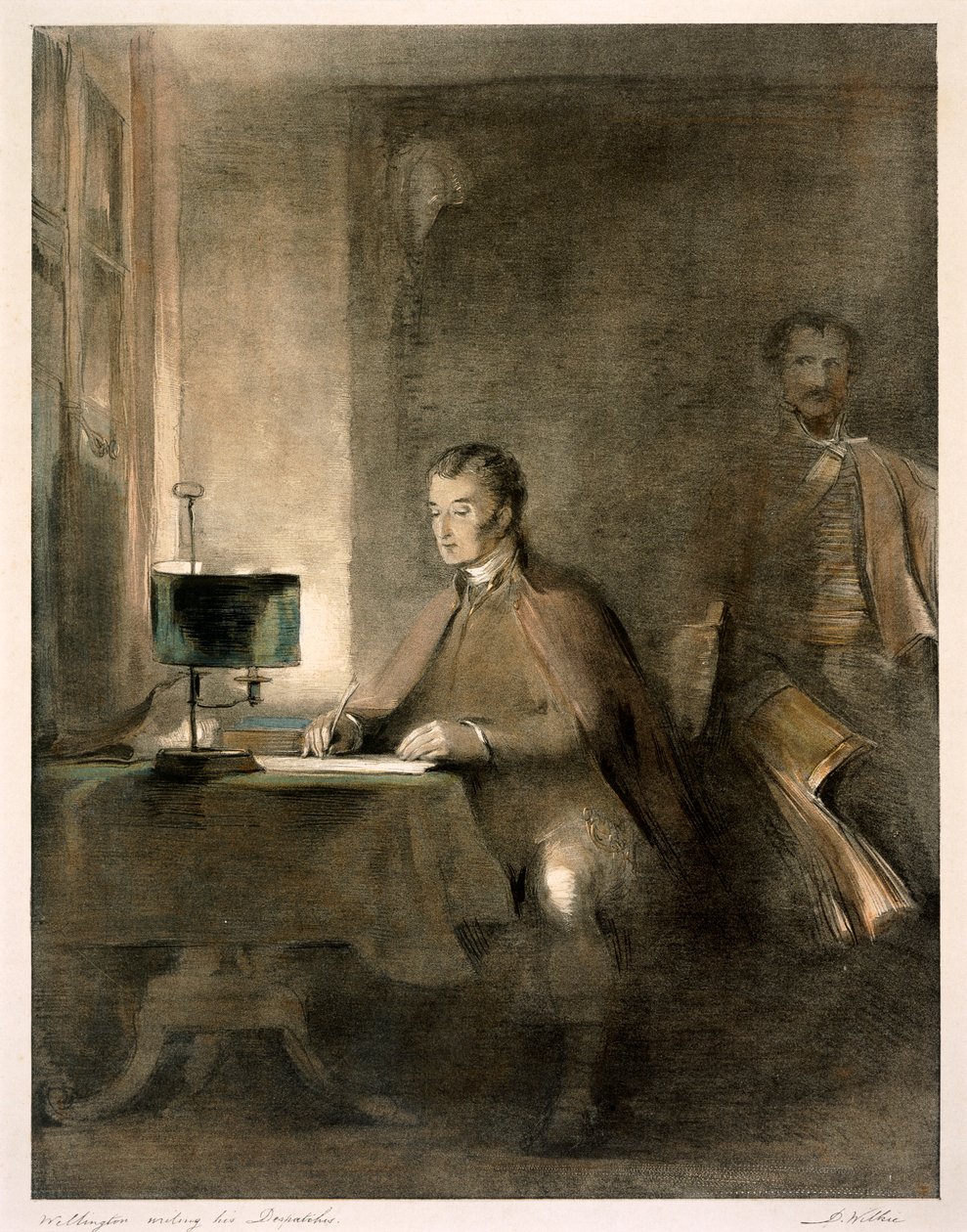"Wellington Writing His Despatches", c1836 tekijältä David Wilkie