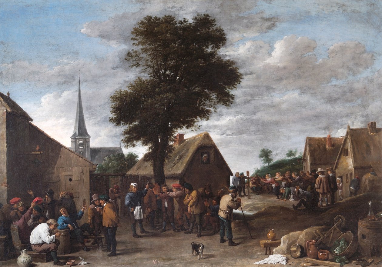 A Flemish Village Festivalfinlandês tekijältä David Teniers the Younger