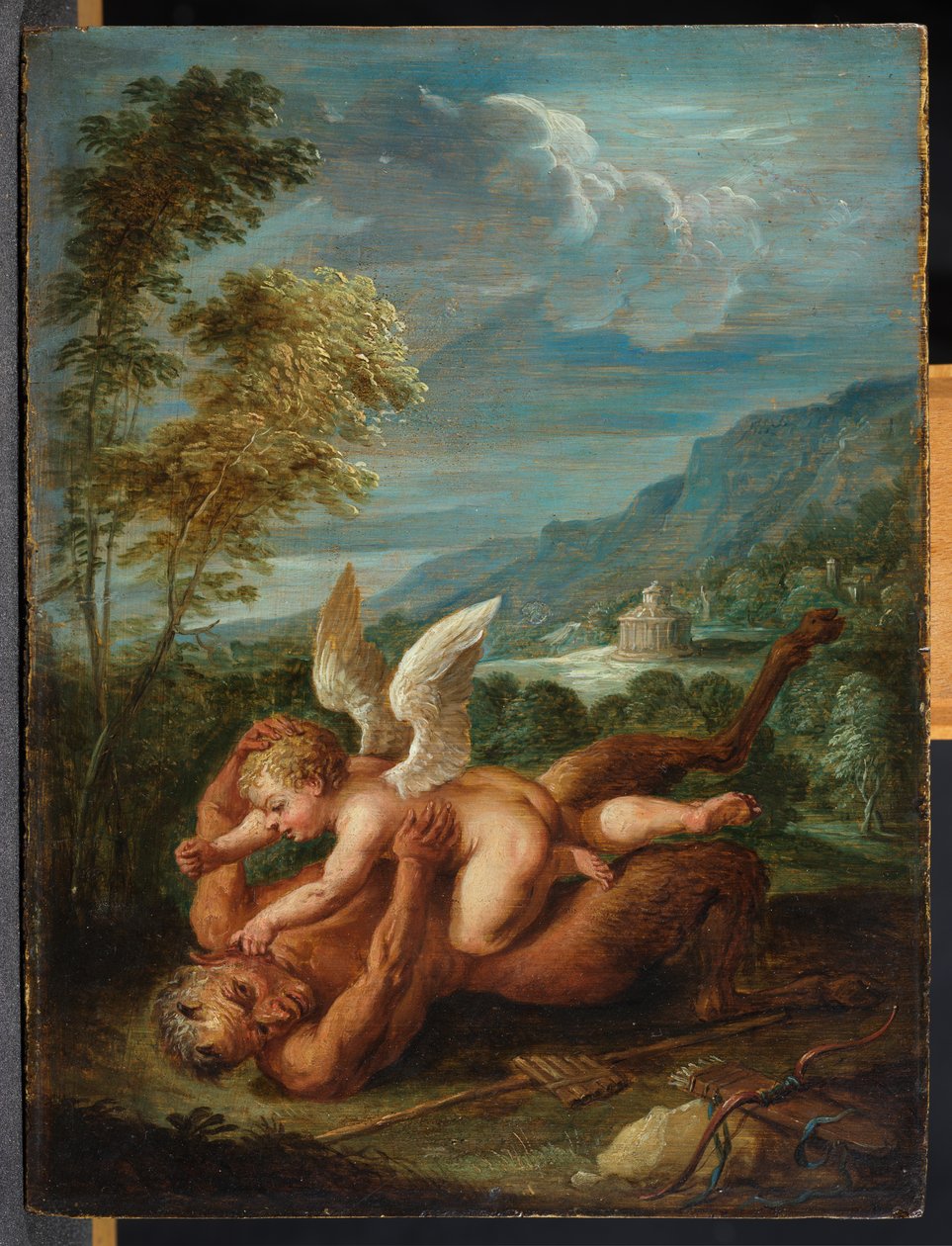 Cupid voittaa Panin tekijältä David Teniers the Younger