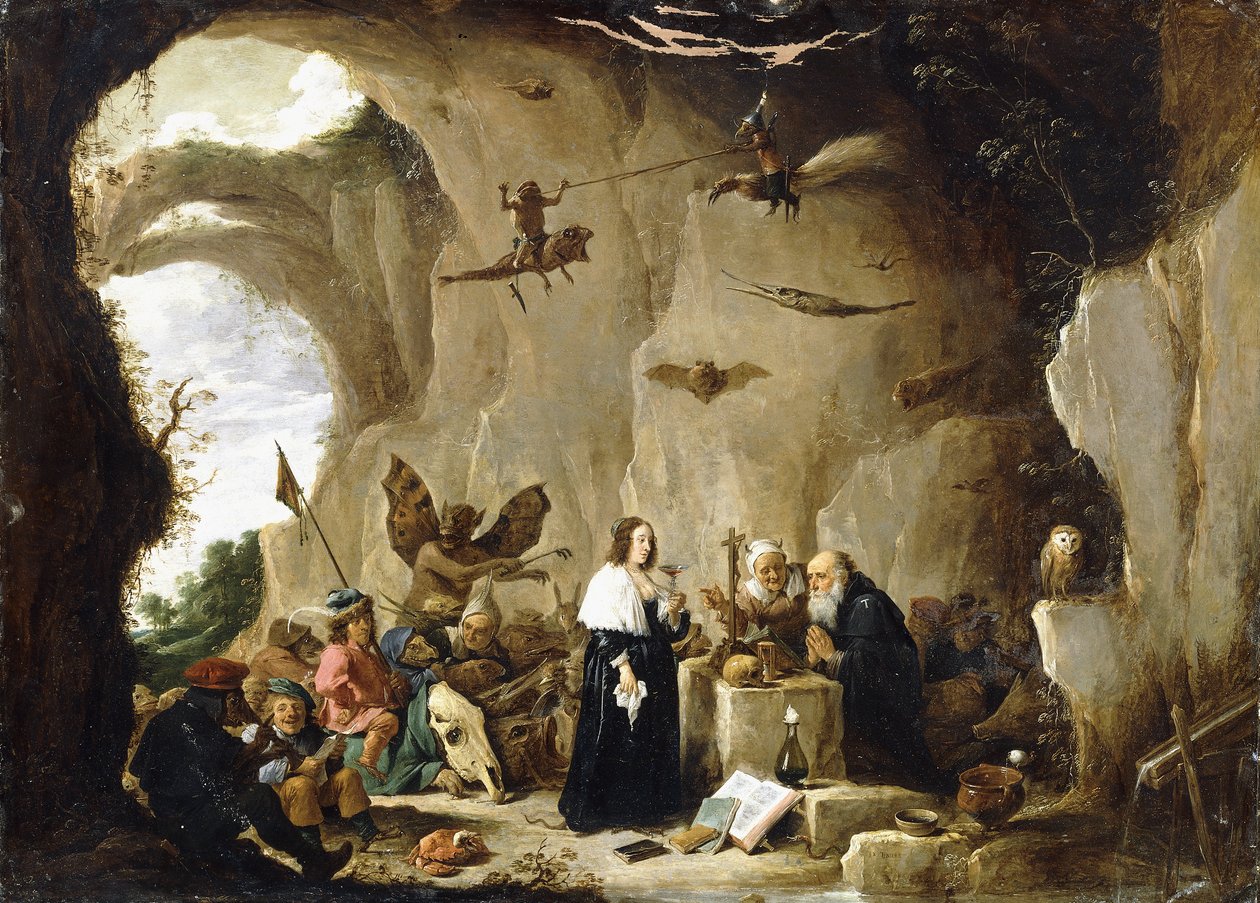 Pyhän Antoniuksen kiusaus, tekijältä David Teniers the Younger
