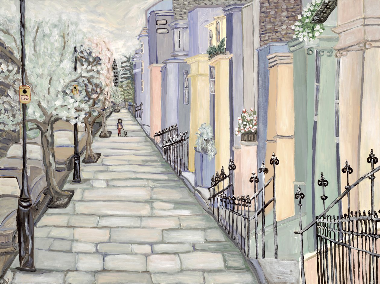 Kensington, 2017 (akryyli kankaalle) tekijältä Deborah Eve Alastra