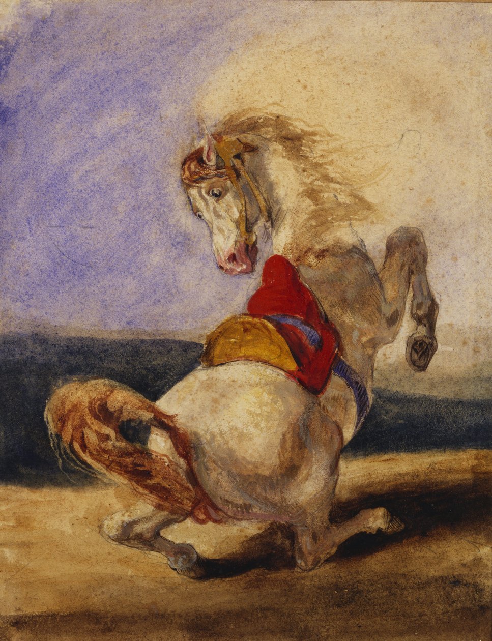 Kasvattava hevonen tekijältä Delacroix