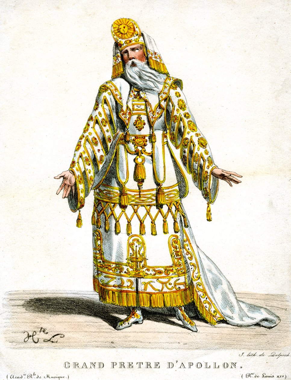 Apollon ylipappi, 1820-1830. tekijältä Delpech