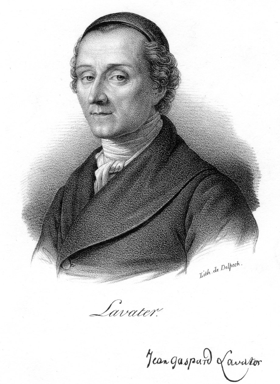 Johann Kaspar Lavater, sveitsiläinen fysiognomisti ja teologi, 1830. tekijältä Delpech