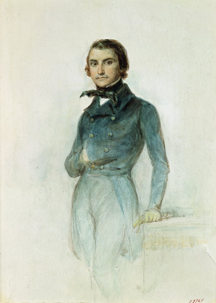 Jean Joseph Louis Blanc (1811-82) 1835 (pastelli paperille) tekijältä Denis Auguste Marie Raffet