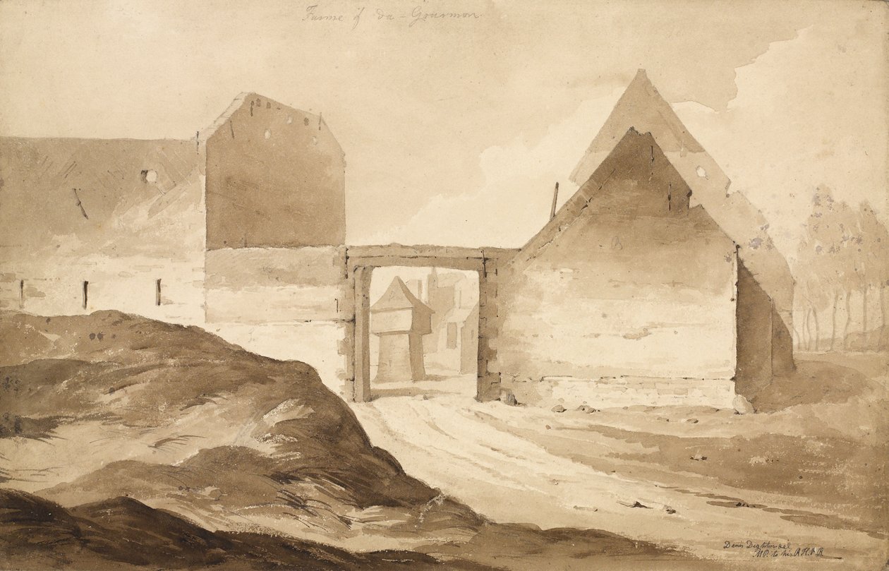 "Frame of du - Gourmand No 2", 1815 (wc ja kynä paperille) tekijältä Denis Dighton