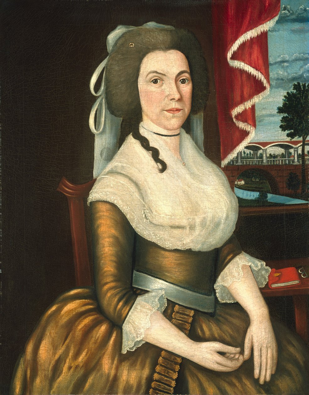 Rouva Elizabeth Noyes Denison, c. 1790 tekijältä Denison Limner