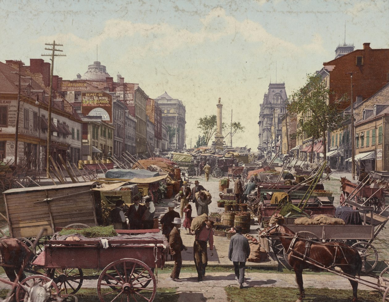 Jacques Cartier Square, Montreal, 1901 tekijältä Detroit Publishing Co.