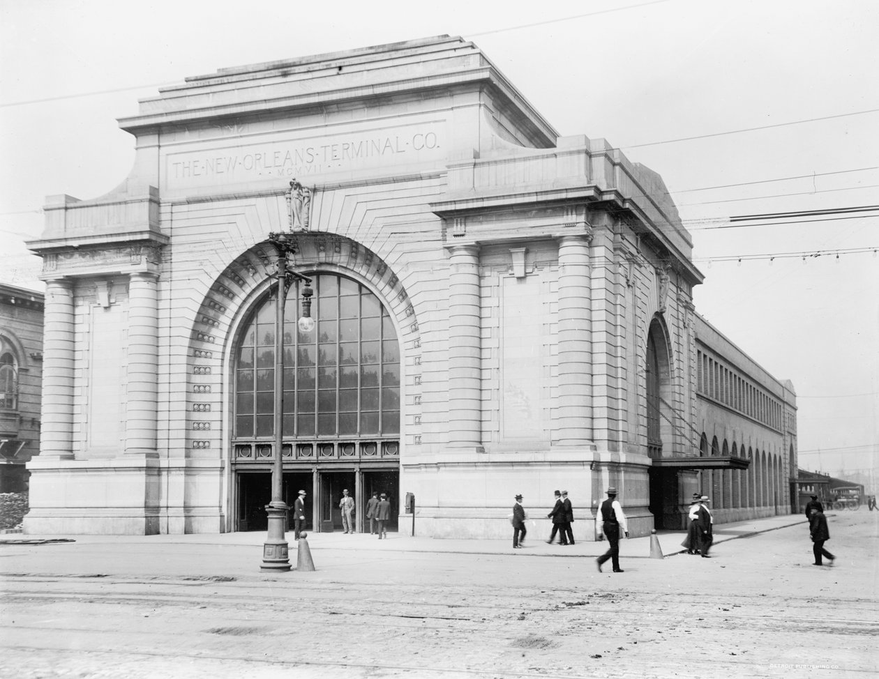Terminaaliasema, New Orleans tekijältä Detroit Publishing Co.