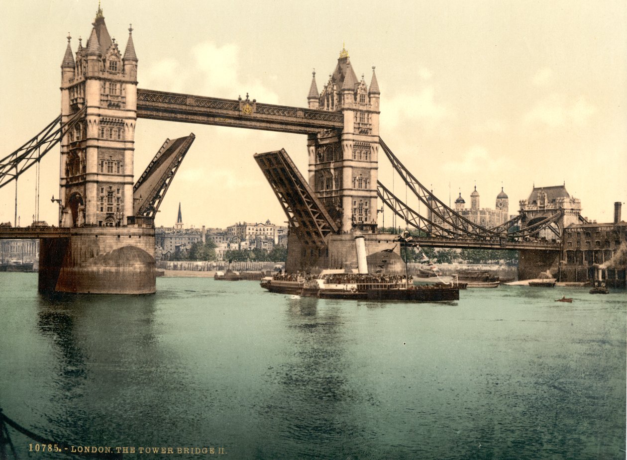 Tower Bridge, Lontoo tekijältä Detroit Publishing Co.