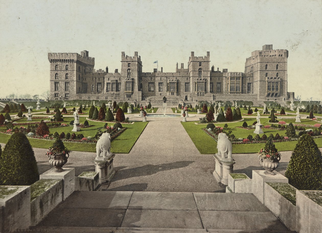 Windsorin linnan itäterassi, noin 1900 tekijältä Detroit Publishing Co.