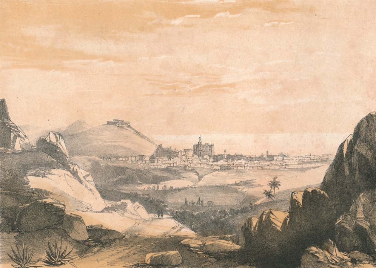 "Malaga, Ermitasista", 1850. tekijältä Dickinson Brothers