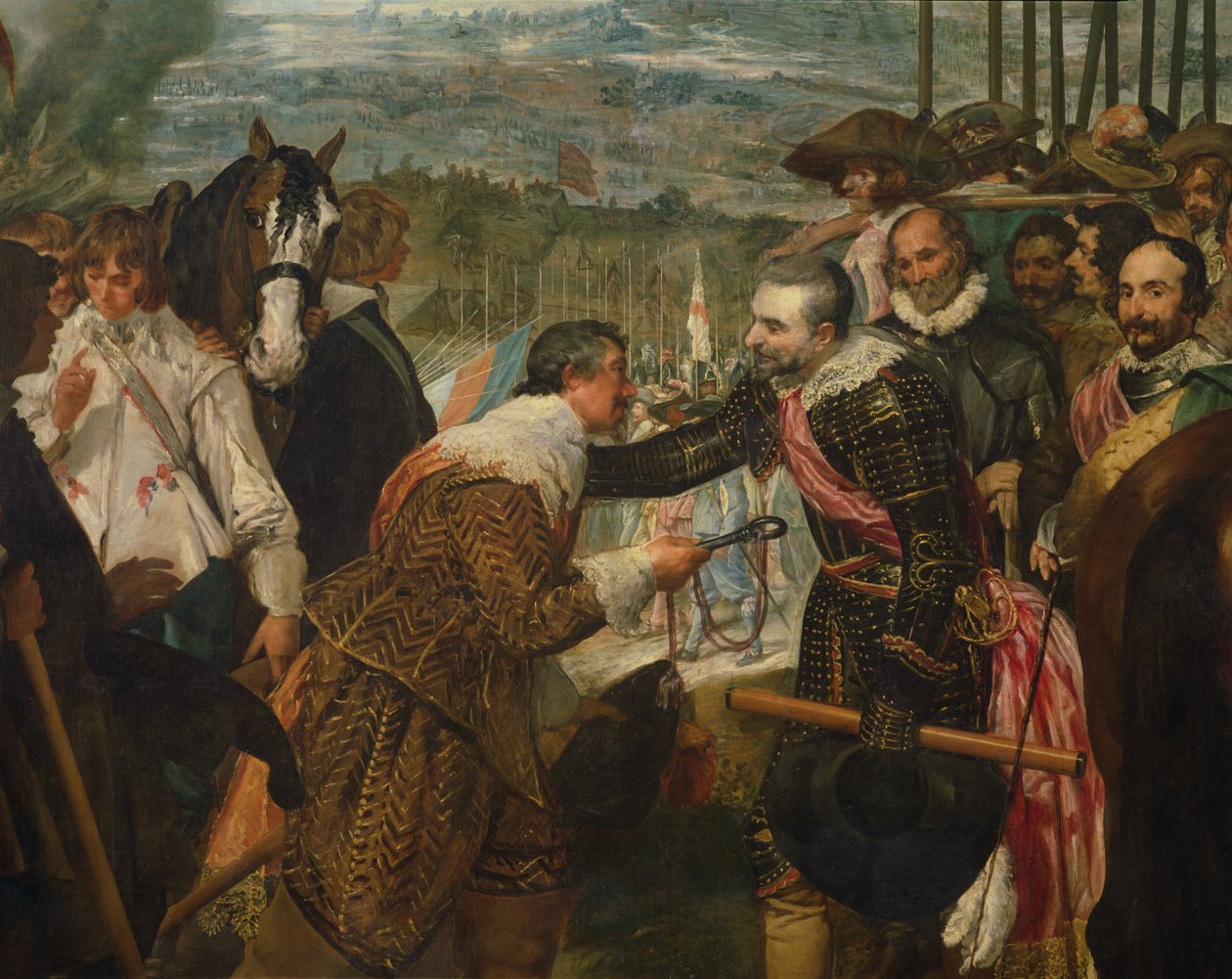 Bredan antautuminen, 1625, n. 1635 öljy kankaalle yksityiskohta 30730 tekijältä Diego Velázquez