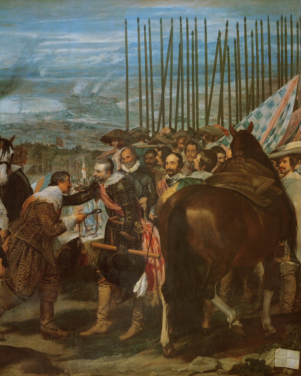 Bredan antautuminen, 1625, n. 1635 öljy kankaalle yksityiskohta 30730 tekijältä Diego Velázquez