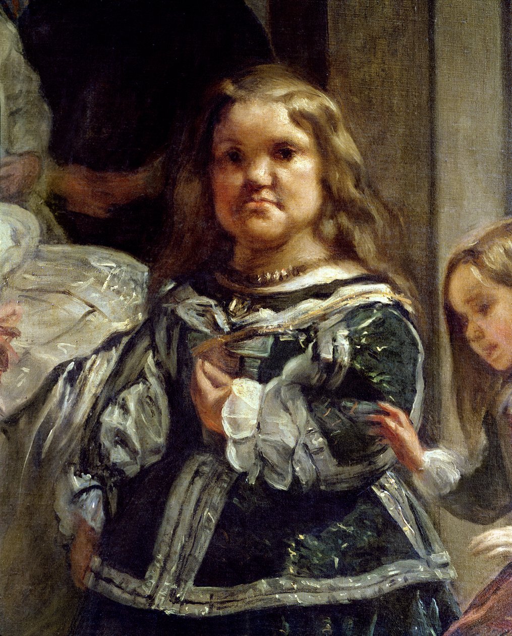 Las Meninas eli Filip IV:n perhe, noin 1656 (yksityiskohta). tekijältä Diego Velázquez