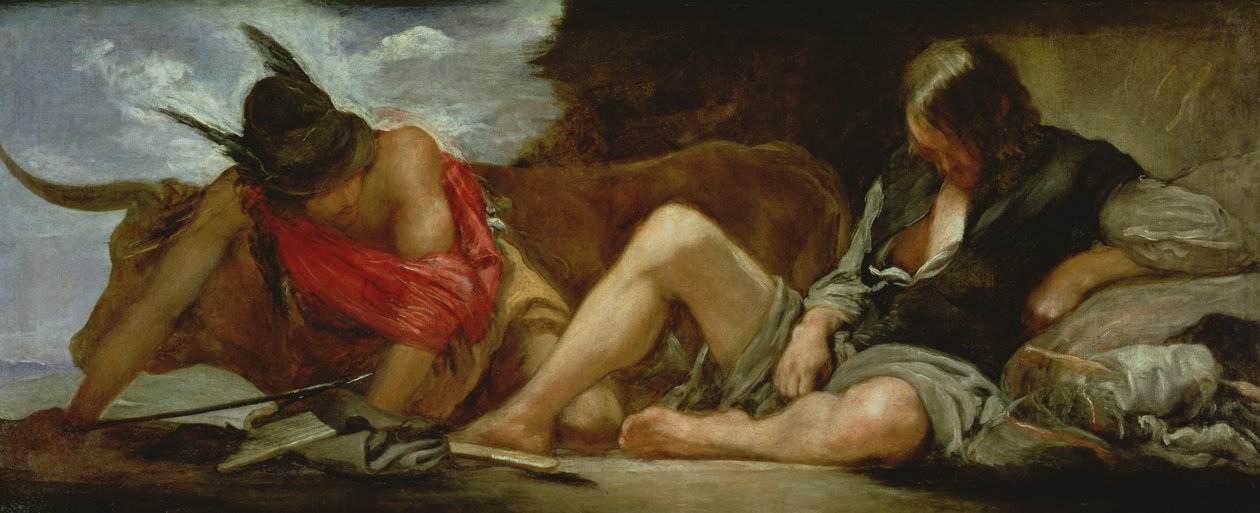 Merkurius ja Argus, n. 1659 tekijältä Diego Velázquez