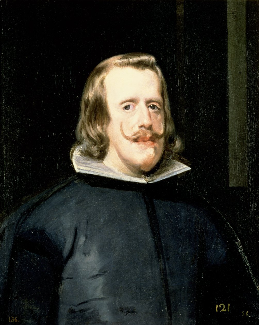Muotokuva Philip IV:stä (1605-65) hovipuvussa, 1655 tekijältä Diego Velázquez
