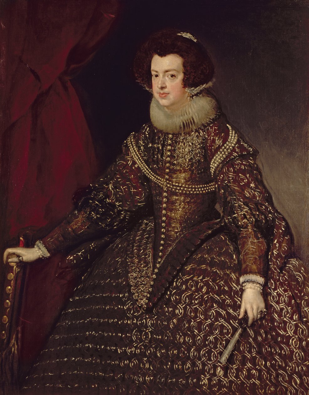 Espanjan kuningatar Isabella (1602-44), Filip IV:n (1605-65) vaimo, 1632 tekijältä Diego Velázquez
