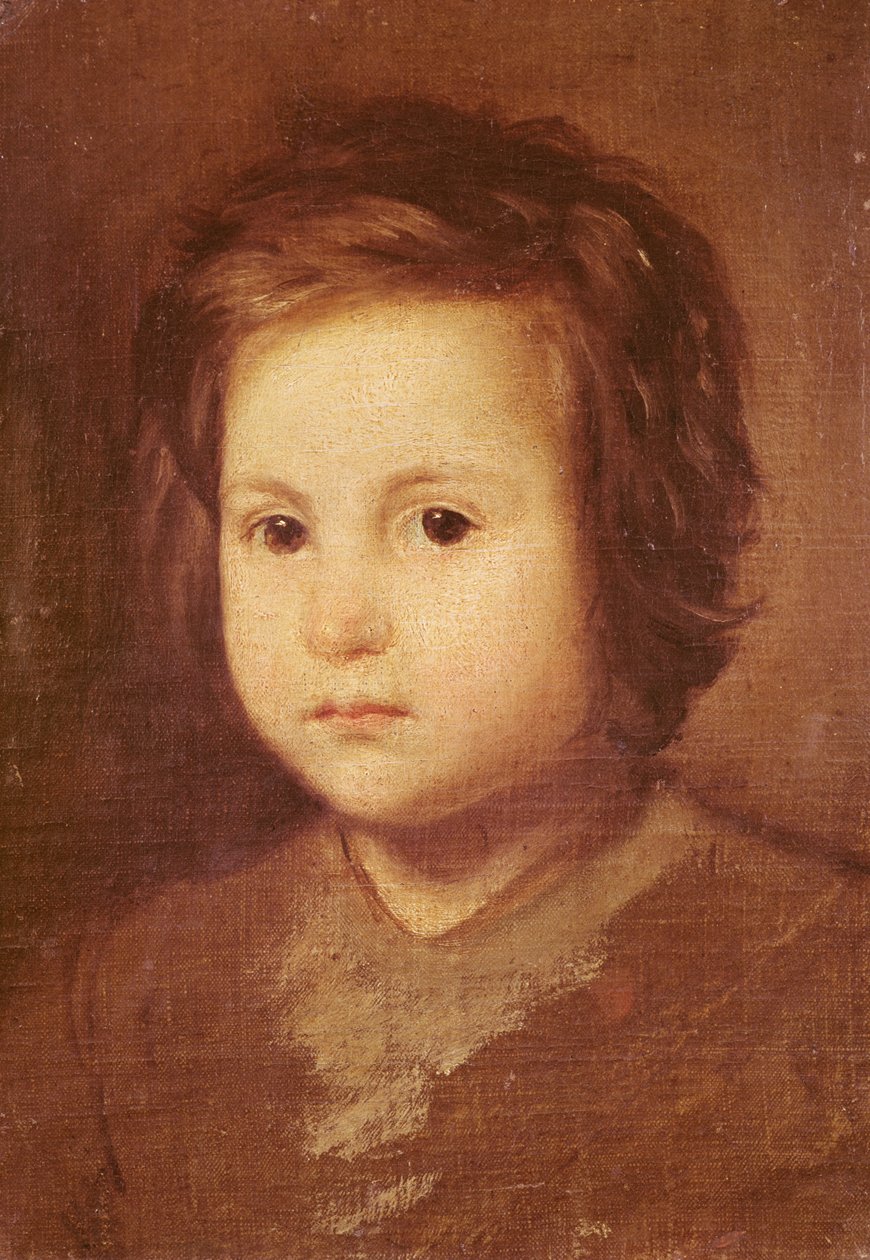 Lapsen pää, 1650 tekijältä Diego Velázquez