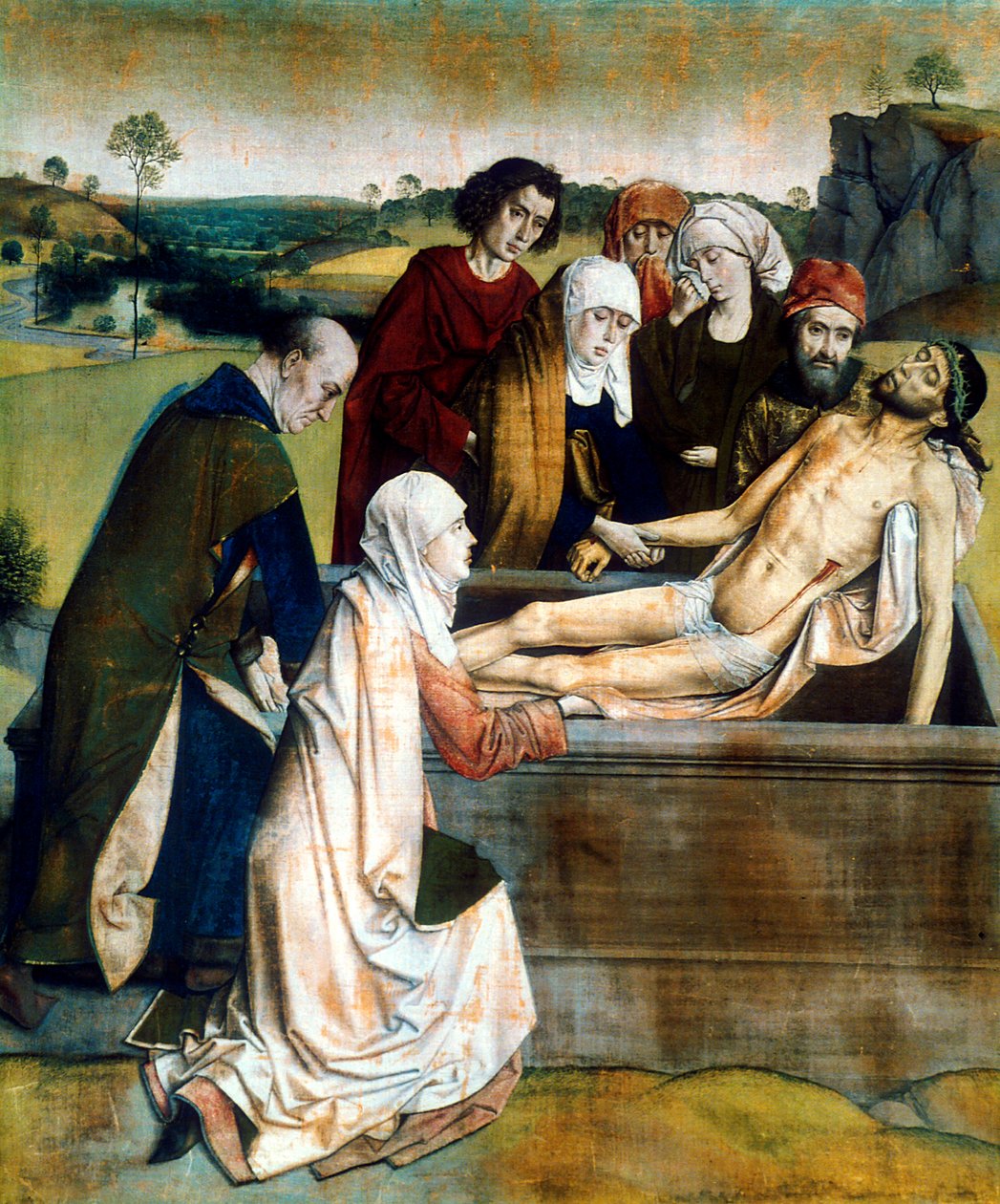 "The Tombment", 1450-luku tekijältä Dieric Bouts