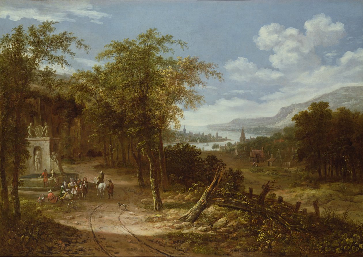 Metsäinen maisema, 1700-luku tekijältä Dionys Verburgh