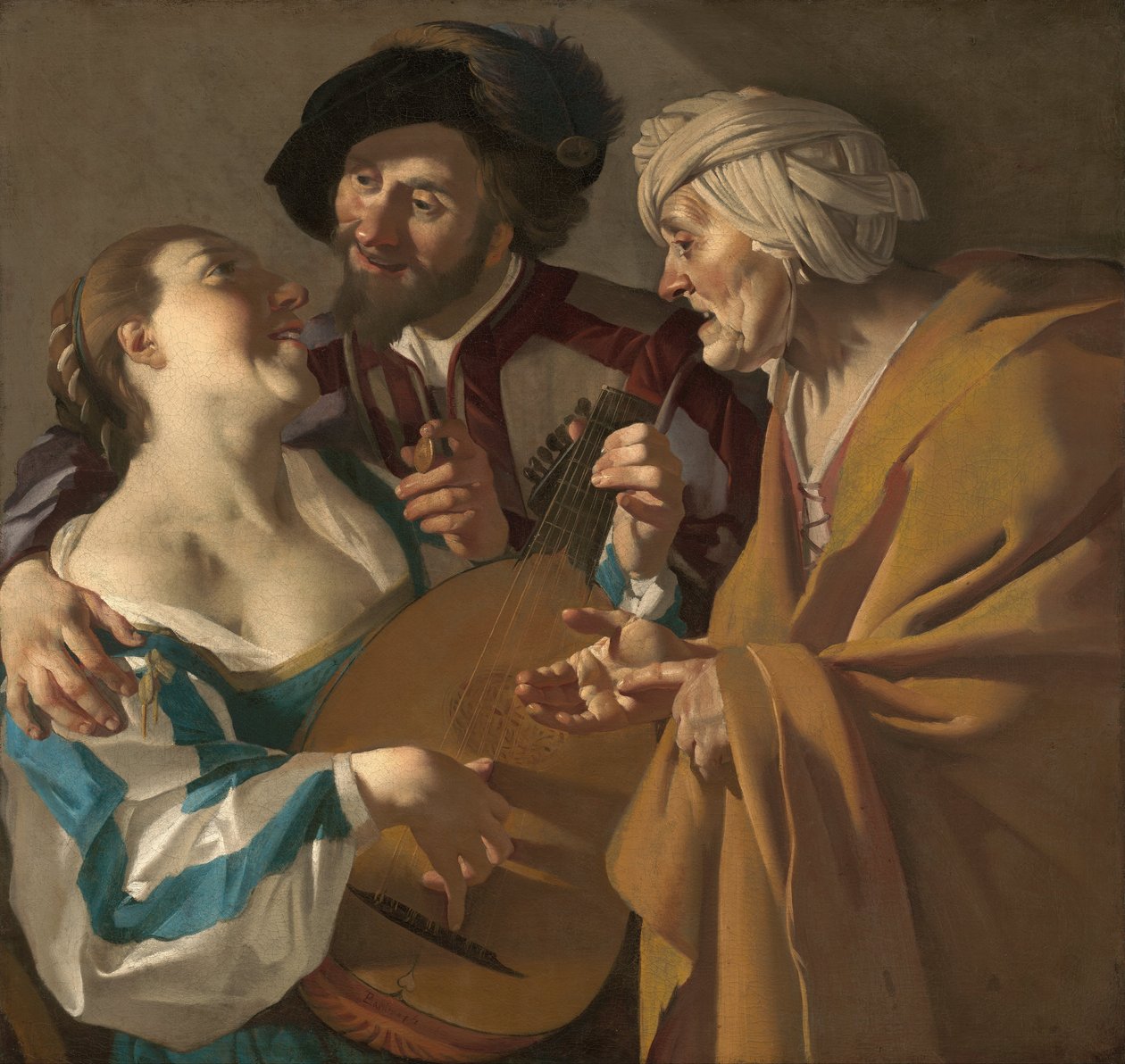 Procuress tekijältä Dirck van Baburen