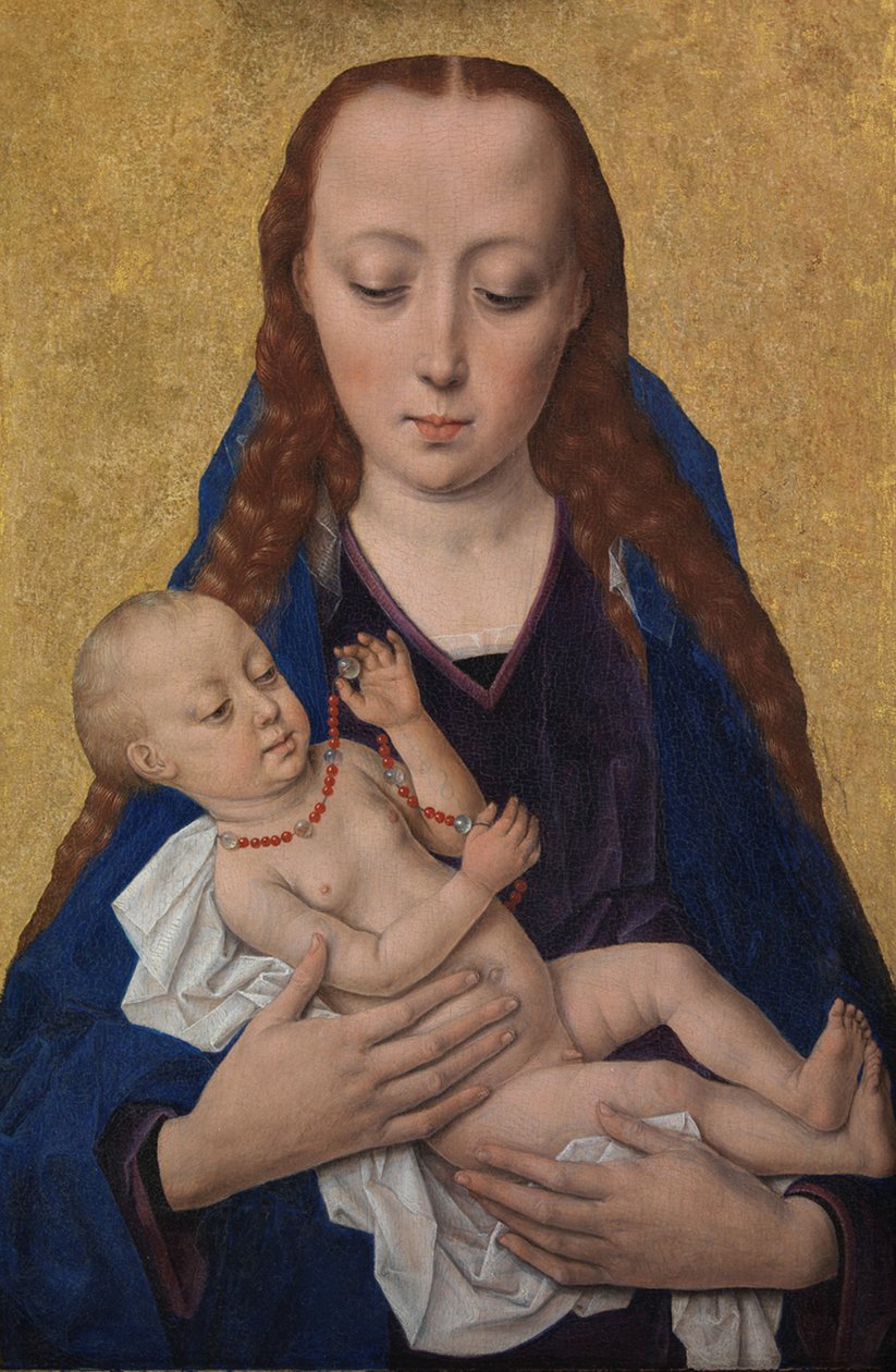 Neitsyt ja lapsi, vuoden 1454 jälkeen (tempera paneelissa) tekijältä Dirck Bouts