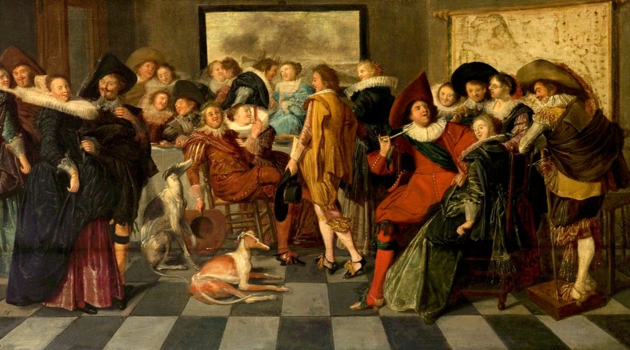 Hollantilainen puolue, noin 1620 tekijältä Dirck Hals